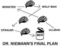a diagram illustrating Dr. Niemann’s plan for brain-switching